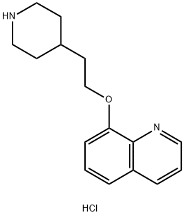 8-[2-(4-Piperidinyl)ethoxy]quinoline hydrochloride Structure