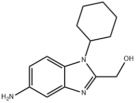 (5-Amino-1-cyclohexyl-1H-benzoimidazol-2-yl)-methanol Structure