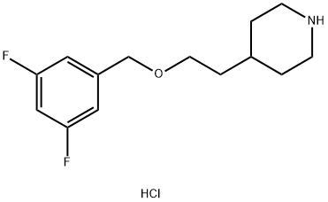 4-{2-[(3,5-Difluorobenzyl)oxy]ethyl}piperidinehydrochloride 구조식 이미지