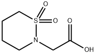 (1,1-Dioxo-1lambda*6*-[1,2]thiazinan-2-yl)-acetic acid Structure