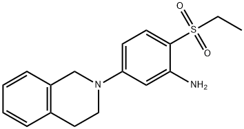 5-[3,4-Dihydro-2(1H)-isoquinolinyl]-2-(ethylsulfonyl)aniline 구조식 이미지