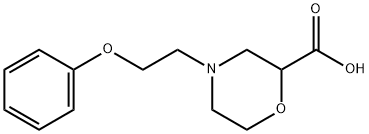4-(2-Phenoxy-ethyl)-morpholine-2-carboxylic acid 구조식 이미지