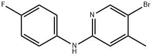 N-(5-Bromo-4-methyl-2-pyridinyl)-N-(4-fluorophenyl)amine 구조식 이미지