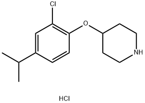 4-(2-Chloro-4-isopropylphenoxy)piperidinehydrochloride 구조식 이미지