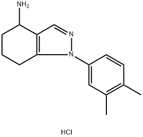 1H-indazol-4-amine, 1-(3,4-dimethylphenyl)-4,5,6,7-tetrahy 구조식 이미지