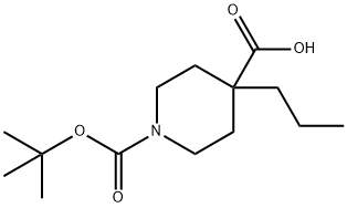 1,4-piperidinedicarboxylic acid, 4-propyl-, 1-(1,1-dimethy Structure