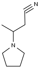 1-pyrrolidinepropanenitrile, beta-methyl- Structure