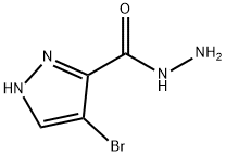 1H-pyrazole-5-carboxylic acid, 4-bromo-, hydrazide Structure