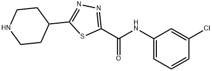 1,3,4-thiadiazole-2-carboxamide, N-(3-chlorophenyl)-5-(4-p Structure