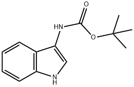 carbamic acid, 1H-indol-3-yl-, 1,1-dimethylethyl ester Structure