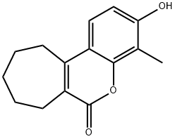 3-Hydroxy-4-methyl-8,9,10,11-tetrahydrocyclohepta[c]chromen-6(7H)-one 구조식 이미지