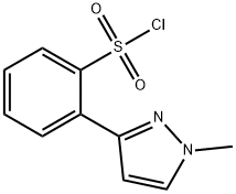2-(1-Methyl-1H-pyrazol-3-yl)-benzenesulfonyl chloride Structure