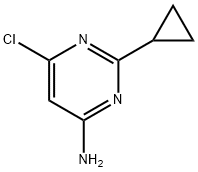 6-Chloro-2-cyclopropylpyrimidin-4-amine Structure