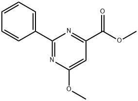 Methyl 6-methoxy-2-phenyl-4-pyrimidinecarboxylate Structure