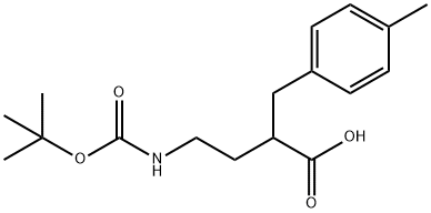 4-[(tert-Butoxycarbonyl)amino]-2-(4-methylbenzyl)-butanoic acid Structure