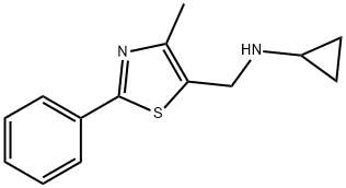 N-[(4-Methyl-2-phenyl-1,3-thiazol-5-yl)methyl]-cyclopropanamine dihydrochloride Structure