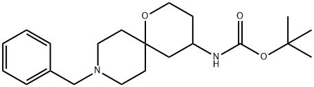 tert-Butyl (9-benzyl-1-oxa-9-azaspiro[5.5]undec-4-yl)carbamate 구조식 이미지