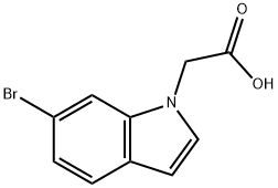 (6-Bromo-1H-indol-1-yl)acetic acid 구조식 이미지