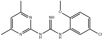 N-(5-Chloro-2-methoxyphenyl)-N'-(4,6-dimethylpyrimidin-2-yl)guanidine Structure