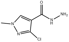 3-Chloro-1-methyl-1H-pyrazole-4-carbohydrazide 구조식 이미지