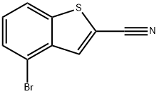 4-Bromo-1-benzothiophene-2-carbonitrile 구조식 이미지