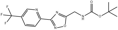 tert-Butyl [3-(5'-(trifluoromethy)lpyridin-2'-yl)-[1,2,4]methyl]- -carbamate 구조식 이미지