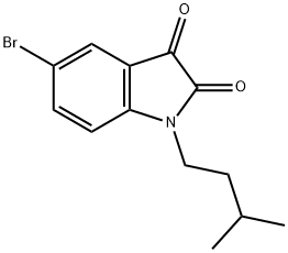 5-Bromo-1-(3-methylbutyl)-1H-indole-2,3-dione 구조식 이미지