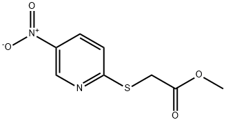 Methyl 2-[(5-nitro-2-pyridinyl)sulfanyl]acetate Structure