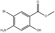 Methyl 4-amino-5-bromo-2-hydroxybenzoate 구조식 이미지