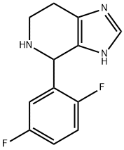 4-(2,5-Difluorophenyl)-4,5,6,7-tetrahydro-3H-imidazo[4,5-c]pyridine Structure