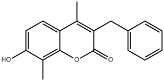 3-Benzyl-7-hydroxy-4,8-dimethyl-2H-chromen-2-one Structure