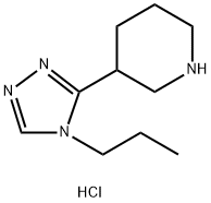 3-(4-Propyl-4H-1,2,4-triazol-3-yl)piperidine dihydrochloride 구조식 이미지