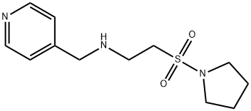 N-(Pyridin-4-ylmethyl)-2-(pyrrolidin-1-ylsulfonyl)ethanamine Structure