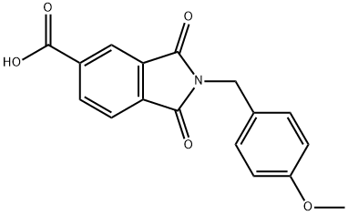 2-(4-Methoxybenzyl)-1,3-dioxoisoindoline-5-carboxylic acid Structure