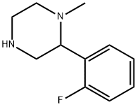 2-(2-Fluoro-phenyl)-1-methyl-piperazine 구조식 이미지