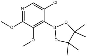 5-Chloro-2,3-dimethoxy-4-(4,4,5,5-tetramethyl-1,3,2-dioxaborolan-2-yl)pyridine Structure