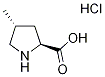 (2S,4R)-4-Methylpyrrolidine-2-carboxylic acid hydrochloride Structure