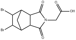 (5,6-Dibromo-1,3-dioxooctahydro-2H-4,7-methanoisoindol-2-yl)acetic acid Structure