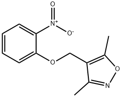 3,5-Dimethyl-4-[(2-nitrophenoxy)methyl]isoxazole Structure