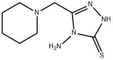 4-Amino-5-(piperidin-1-ylmethyl)-4H-1,2,4-triazole-3-thiol Structure