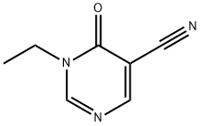 1-Ethyl-6-oxo-1,6-dihydropyrimidine-5-carbonitrile Structure