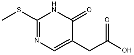 [4-Hydroxy-2-(methylthio)pyrimidin-5-yl]acetic acid 구조식 이미지