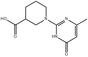1-(4-Hydroxy-6-methylpyrimidin-2-yl)piperidine-3-carboxylic acid Structure