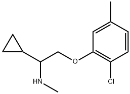 [2-(2-Chloro-5-methylphenoxy)-1-cyclopropylethyl]methylamine Structure