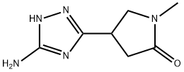 4-(3-Amino-1H-1,2,4-triazol-5-yl)-1-methylpyrrolidin-2-one 구조식 이미지