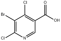 5-Bromo-4,6-dichloronicotinic acid 구조식 이미지