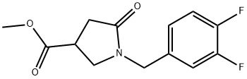 Methyl 1-(3,4-difluorobenzyl)-5-oxopyrrolidine-3-carboxylate Structure