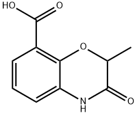 2-Methyl-3-oxo-3,4-dihydro-2H-1,4-benzoxazine-8-carboxylic acid Structure