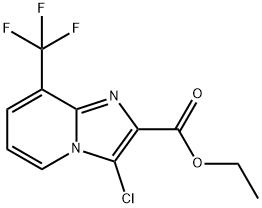 Ethyl 3-chloro-8-(trifluoromethyl)imidazo-[1,2-a]pyridine-2-carboxylate Structure