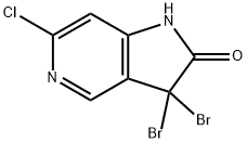 3,3-Dibromo-6-chloro-1H,2H,3H-pyrrolo[3,2-c]pyridin-2-one Structure